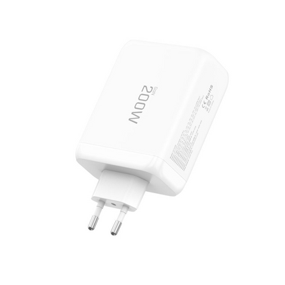 Tech-Protect NC200W-GAN Network Charger, 200W, 5A, 1 x USB-A - 3 x USB-C, White