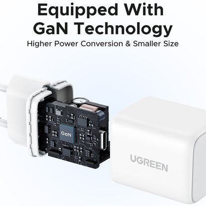 UGREEN X512 Network Charger, 20W, 3A, 1 x USB-C, White