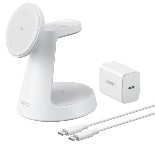 Anker MagGo 3in1 Wireless Network Charger, 15W, 1.67A, White B25M4G21