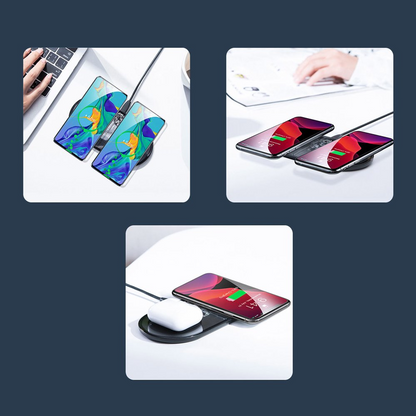 Baseus Simple 2in1 Wireless Network Charger, 15W, 1.67A, Transparent WXJK-A01