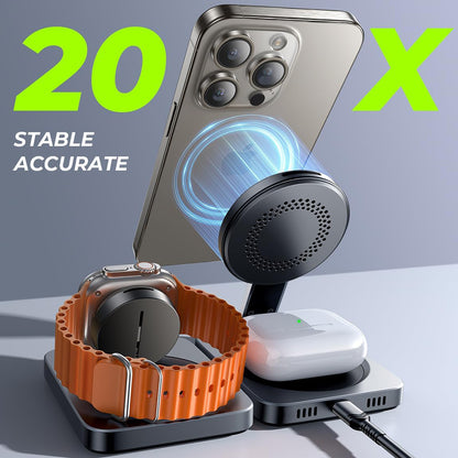 Lisen W103 3in1 Wireless Network Charger, 7.5W, 1.1A, Black YL0324090008