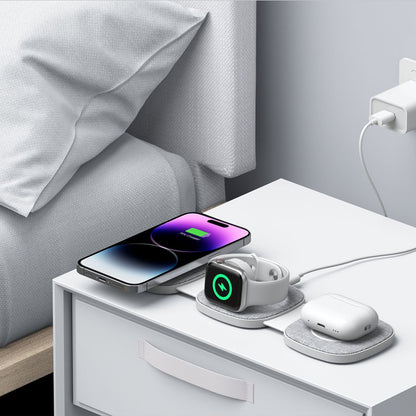 Tech-Protect A32 3in1 Wireless Network Charger, 15W, 1.67A, Gray