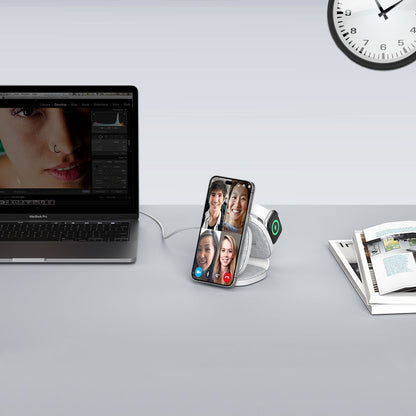 Tech-Protect A32 3in1 Wireless Network Charger, 15W, 1.67A, Gray