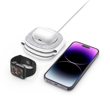 Tech-Protect A32 3in1 Wireless Network Charger, 15W, 1.67A, Gray