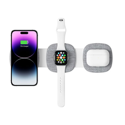Tech-Protect A32 3in1 Wireless Network Charger, 15W, 1.67A, Gray