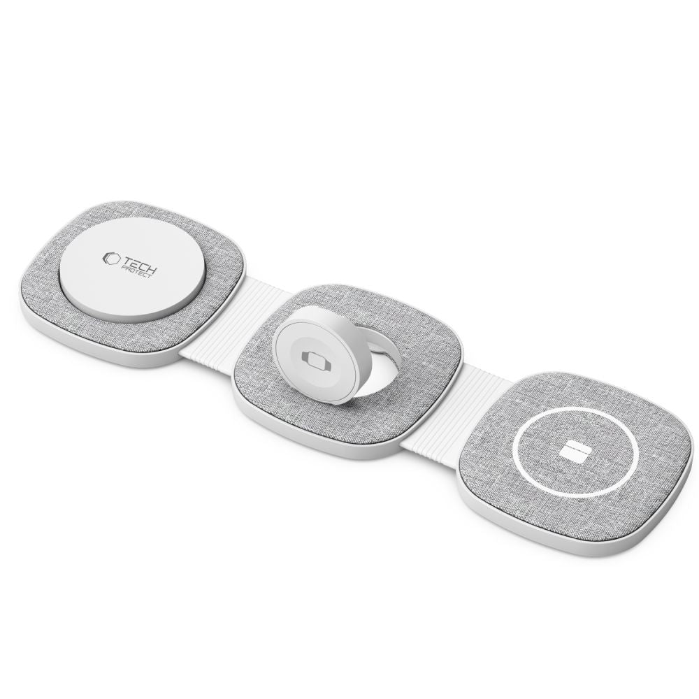 Tech-Protect A32 3in1 Wireless Network Charger, 15W, 1.67A, Gray