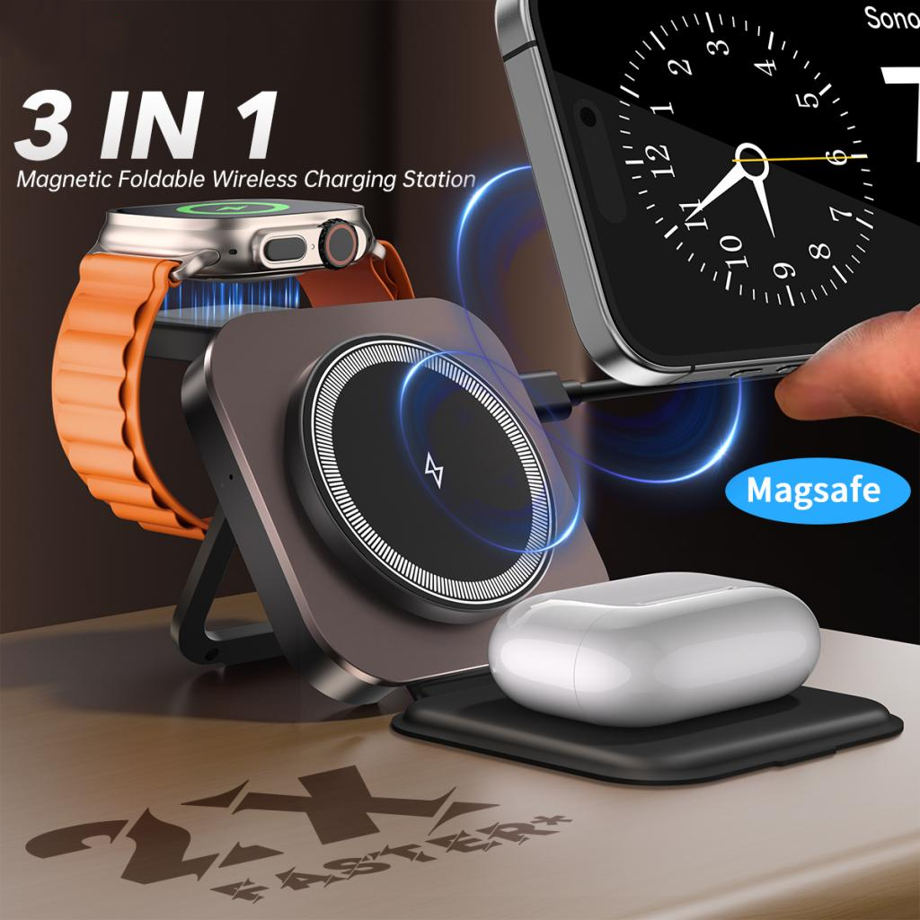 XO Design CX035 3in1 Wireless Network Charger, 15W, 1.67A, Black