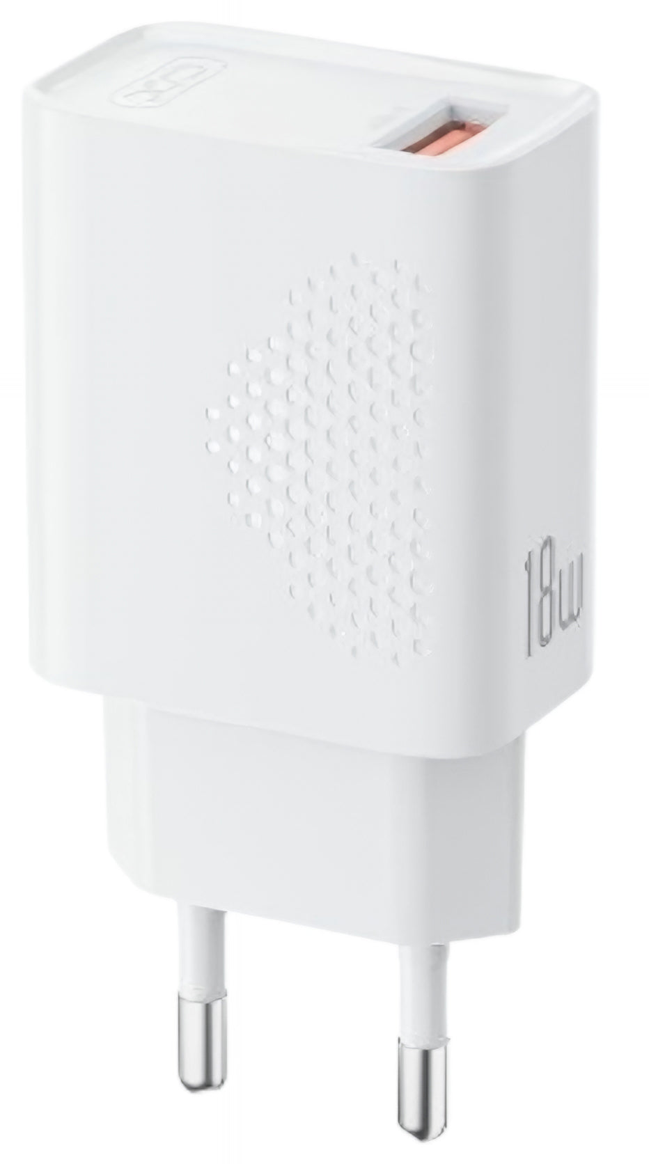 XO Design L159 Network Charger, 18W, 3A, 1 x USB-A, White