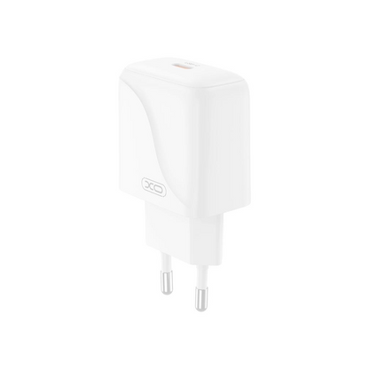 XO Design L141 Network Charger, 20W, 3A, 1 x USB-C, White