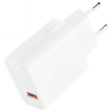 XO Design L159 Network Charger, 18W, 3A, 1 x USB-A, White