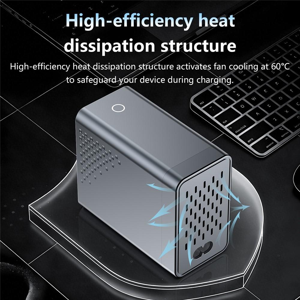 OEM WLX-G3 Station Charger, 140W, 5A, 2 x USB-A - 4 x USB-C, Gray