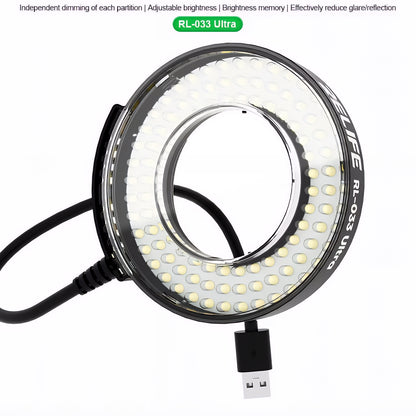 Relife RL-033 Ultra Lamp for Microscope, Black
