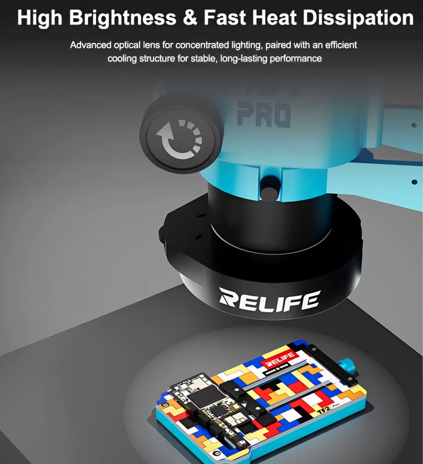 Relife RL-033E Microscope Lamp, Black