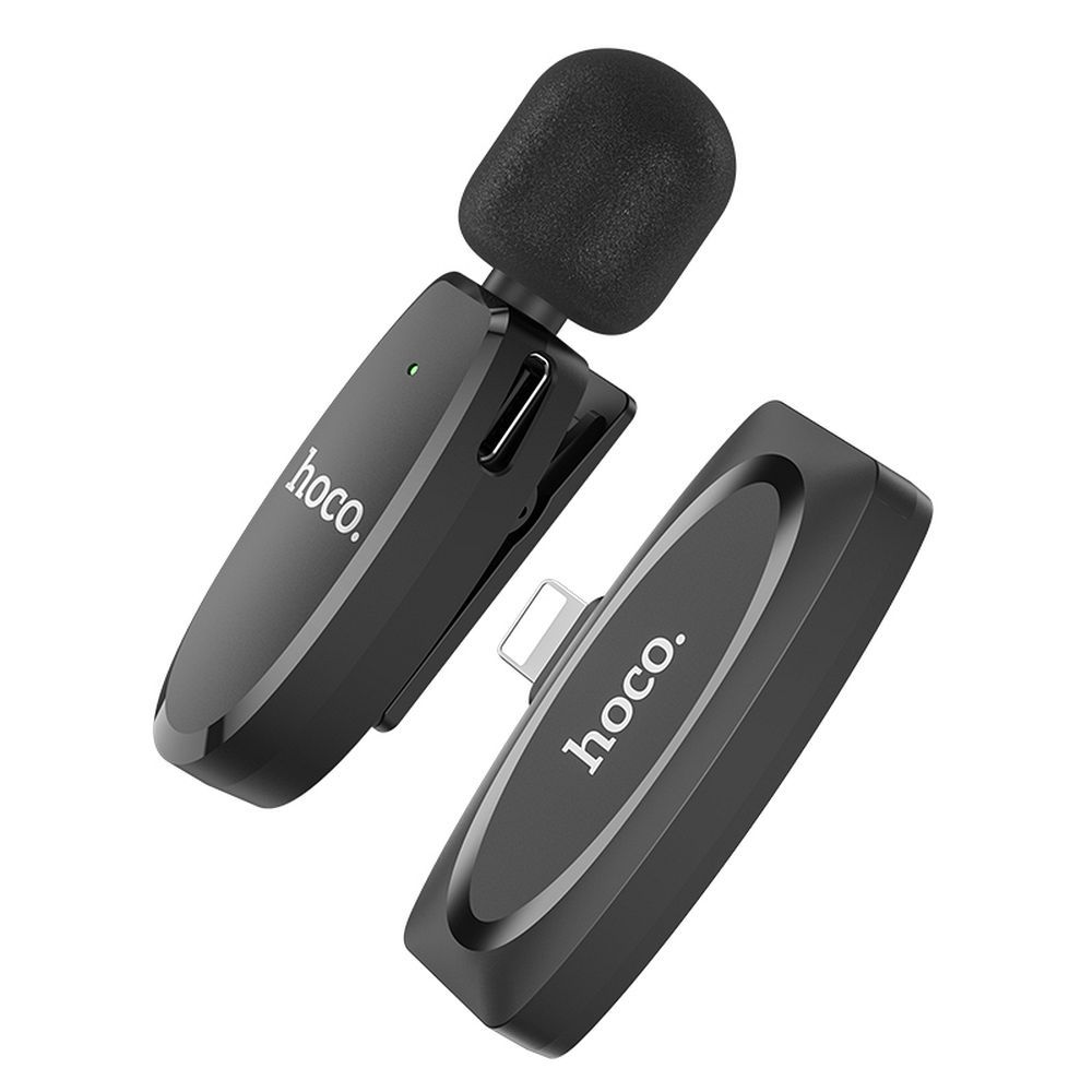 HOCO L15 Lavalier, Lightning, Black