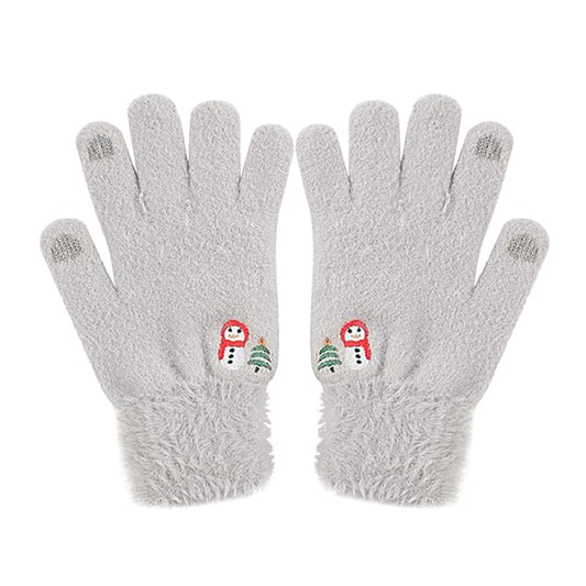 Techsuit Women's Winter Touchscreen Gloves ST0011, Size 17cm, Gray