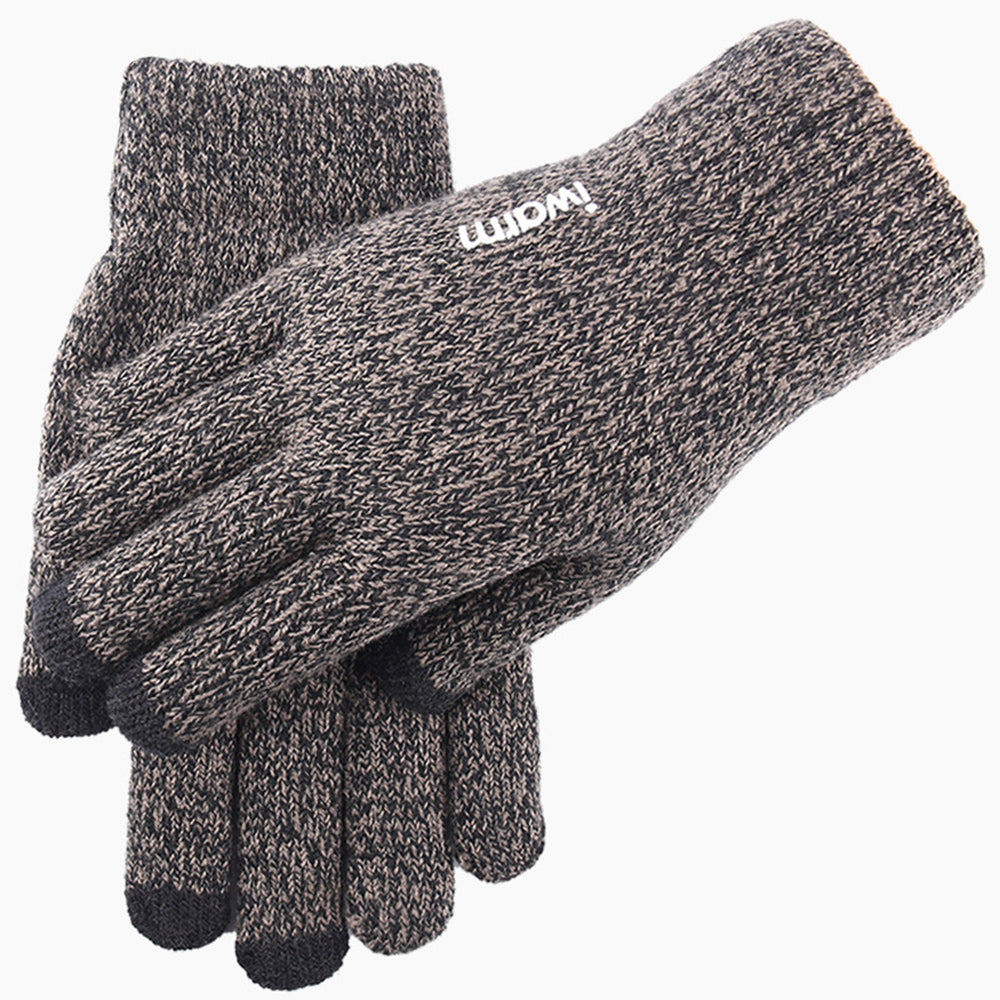 Iwarm ST0005 Touchscreen Winter Gloves, Size 21cm, Gray