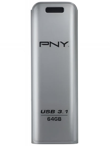 External USB-A 3.1 Memory PNY Elite Steel, 64Gb FFD64GESTEEL31G-EF