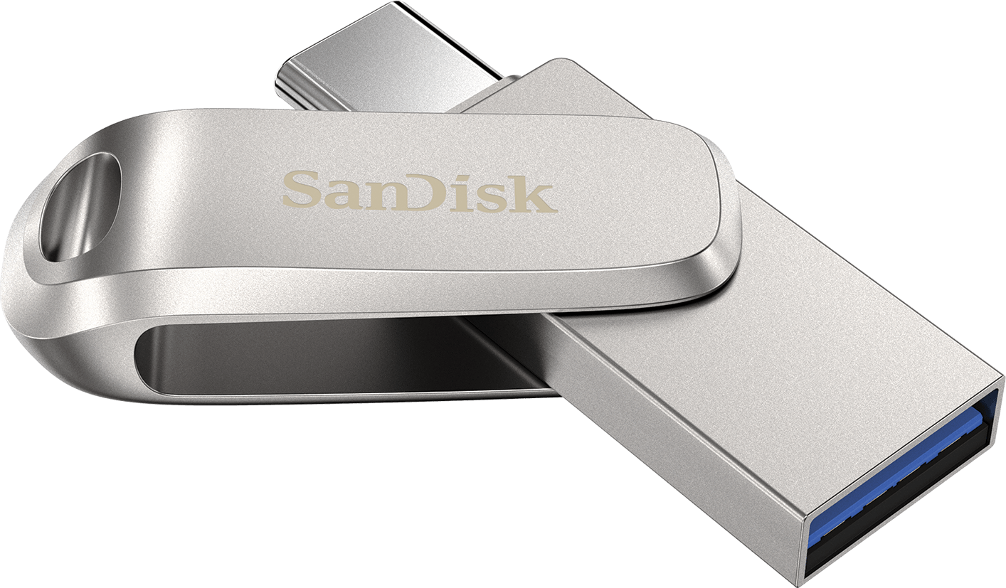 External Memory USB-A 3.2 / USB-C SanDisk Ultra Luxe Dual Drive, 1TB SDDDC4-1T00-G46