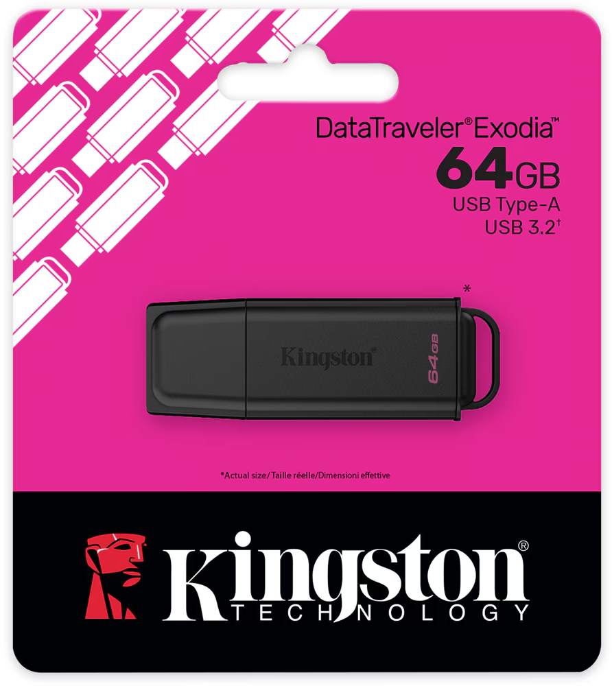 External USB-A 3.2 Memory Kingston DT Exodia, 64Gb DTXG2/64GB