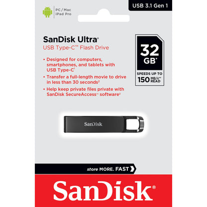 External USB-C Memory SanDisk Ultra, 32Gb SDCZ460-032G-G46