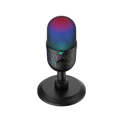 HAVIT GK52 Gaming Microphone, RGB, USB-A, 1.8m, Black