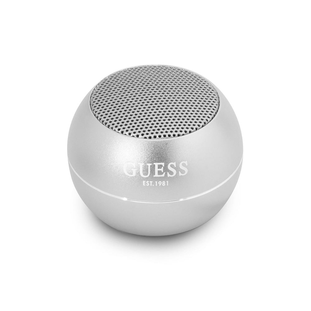 Guess Portable Bluetooth Speaker, 3W, Silver