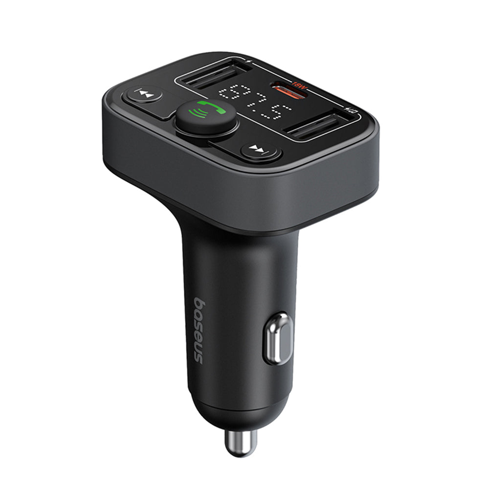 Baseus S-09 Lite Bluetooth FM Modulator, 2 x USB-A - 1 x USB-C C10762300113-00