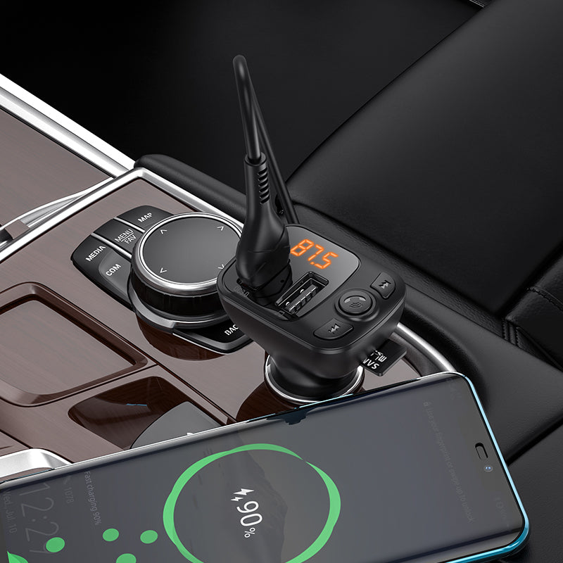 Borofone BC41 Eminency Bluetooth FM Modulator, 2 x USB-A - 1 x microSD