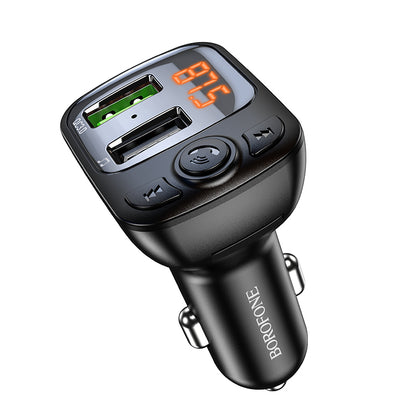 Borofone BC41 Eminency Bluetooth FM Modulator, 2 x USB-A - 1 x microSD
