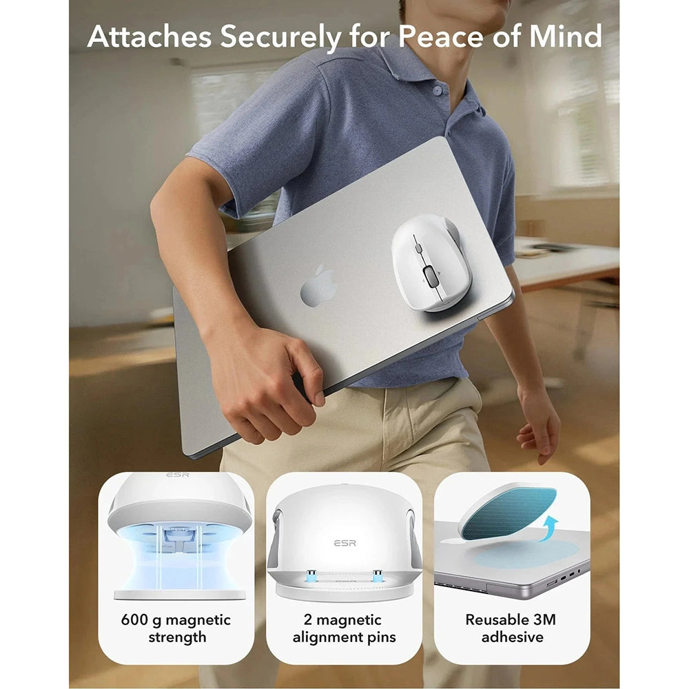 ESR MagMouse Wireless Mouse, 800DPI - 4800DPI, White