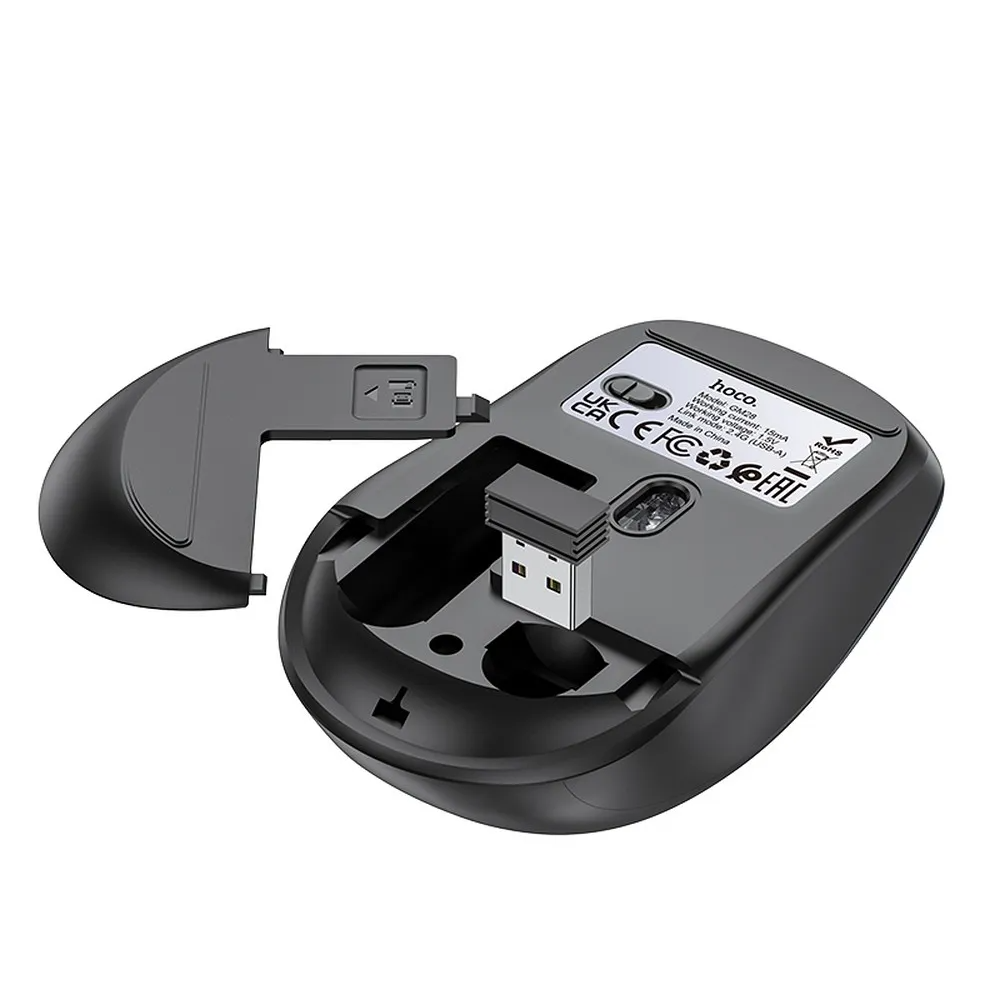 Wireless Mouse HOCO GM28, 1600DPI, Gray
