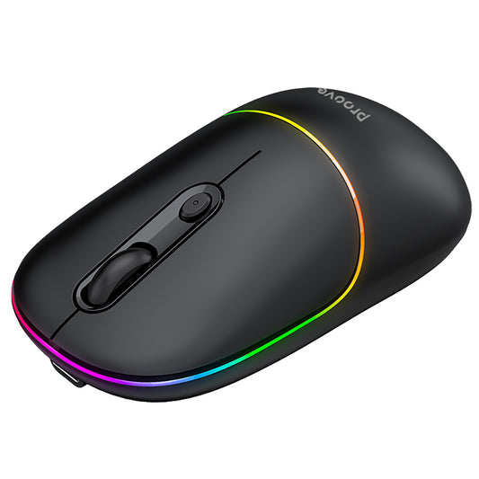Proove Blink Wireless Mouse, RGB, 800DPI - 1600DPI, BT / Wi-Fi, Black WMBL00002001