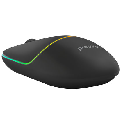 Proove Blink Wireless Mouse, RGB, 800DPI - 1600DPI, BT / Wi-Fi, Black WMBL00002001