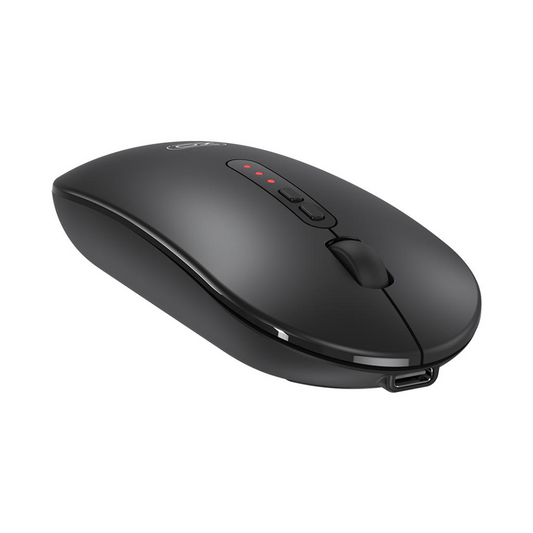Wireless Mouse XO Design M13 Silent Tri-mode, 1600DPI, BT / Wi-Fi, Black