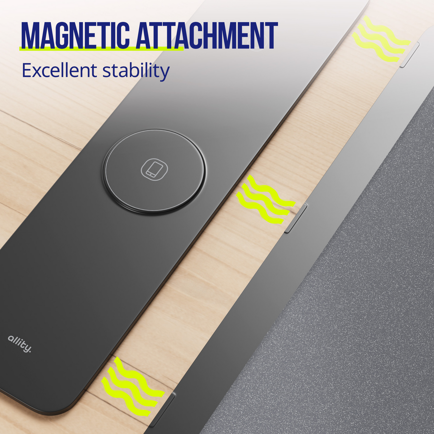 Allity MousePad. ALP-100 4in1 with Wireless Charging for Phone / Watch / Earphones, Black