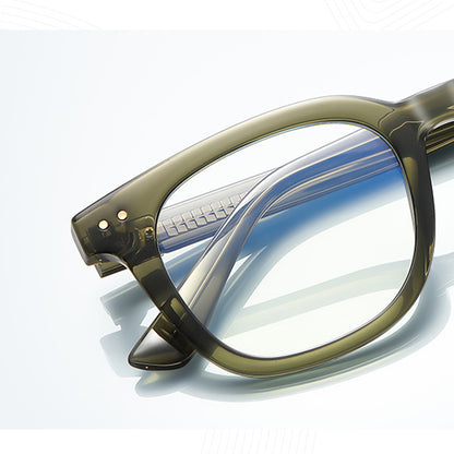 Techsuit 2229 Men's Computer Glasses, Anti-Blue Light, Light Brown