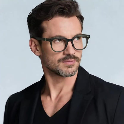 Techsuit 2229 Men's Computer Glasses, Anti-Blue Light, Light Brown