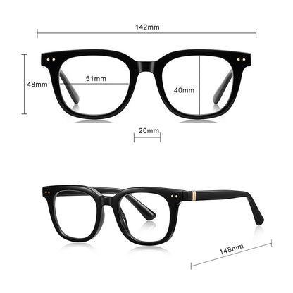 Techsuit 2229 Men's Computer Glasses, Anti-Blue Light, Light Brown