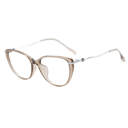 Techsuit 86162 Women's Computer Glasses, Anti-Blue Light, Silver Beige