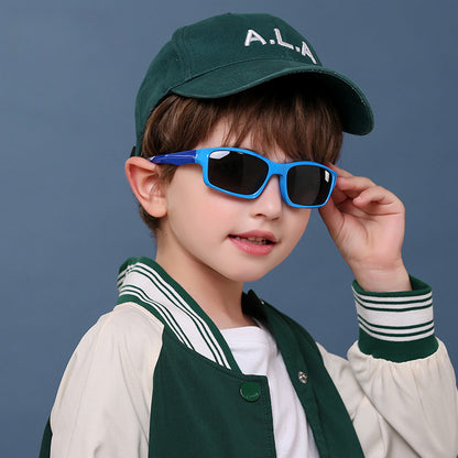 Techsuit 8202-C21 Kids' Sport Sunglasses, Polarized, Navy Pink