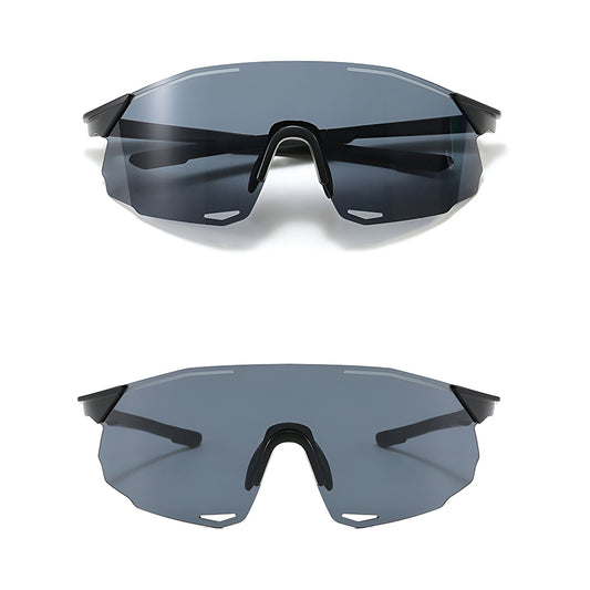 Unisex Techsuit 8853 Cycling Glasses, Black Grey