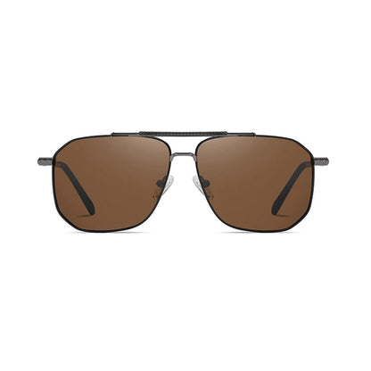 Men's Techsuit 8538 Sunglasses, Polarized, UV Protection, Gray Brown