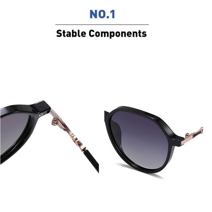 Techsuit 2203 Women's Sunglasses, Polarized, UV Protection, Gray Pink