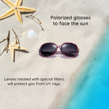 Women's Techsuit 2962 Sunglasses, Polarized, UV Protection, Purple