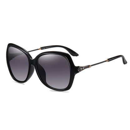 Techsuit 8881 Women's Sunglasses, Polarized, UV Protection, Black Gray