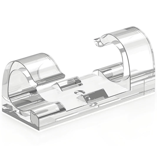CableCreation CT1001 Cable Organizer, Set of 50, Transparent