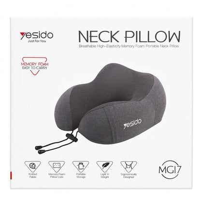 Yesido MG17 Travel Pillow, Grey