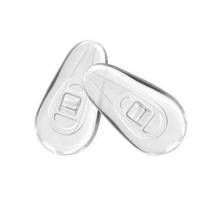 Techsuit NPT1 Silicone Nose Pads for Glasses, Set of 2, Transparent