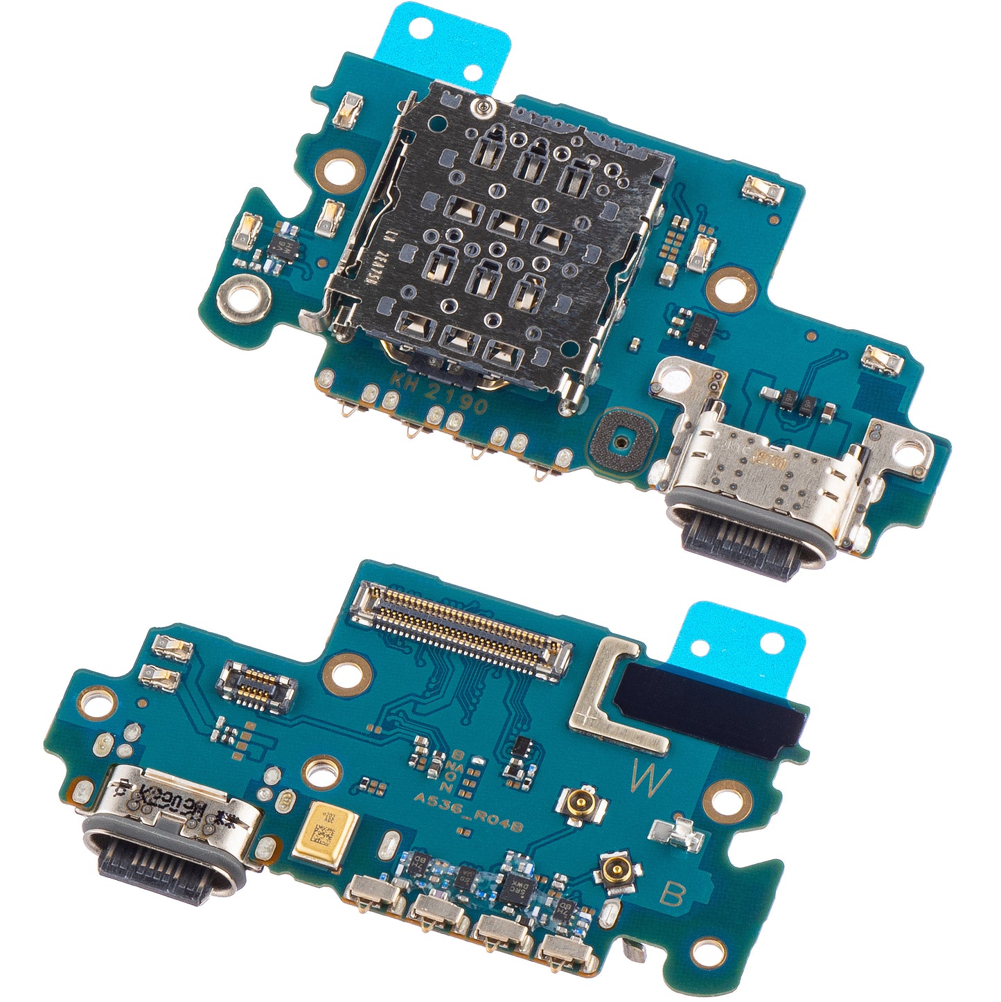 Samsung Galaxy A53 5G A536, Swap GH59-15556A SIM Reader Module - Microphone - Charging Connector Board with Swap GH59-15556A