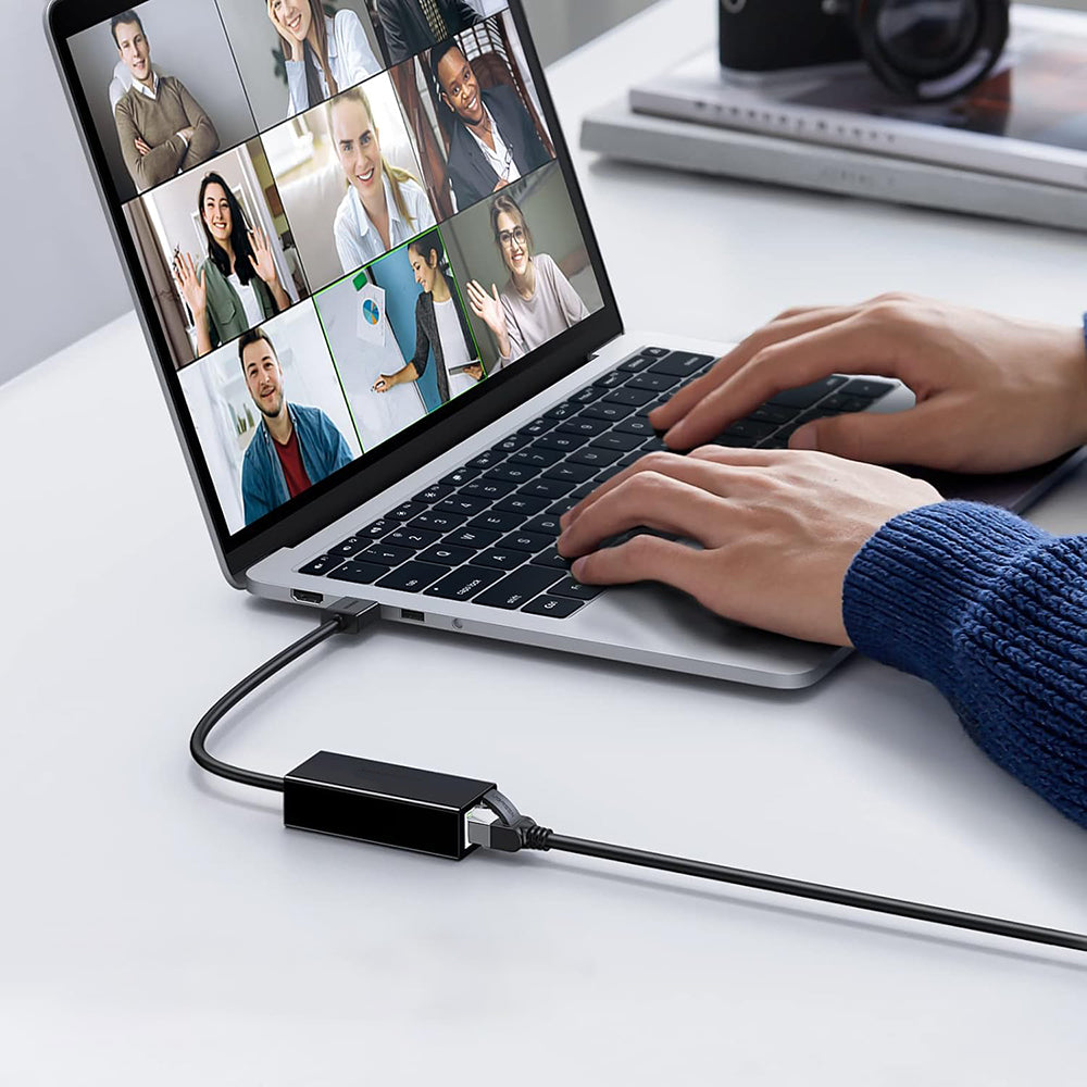 Techsuit AC19 Network Card, RJ45, USB, Black